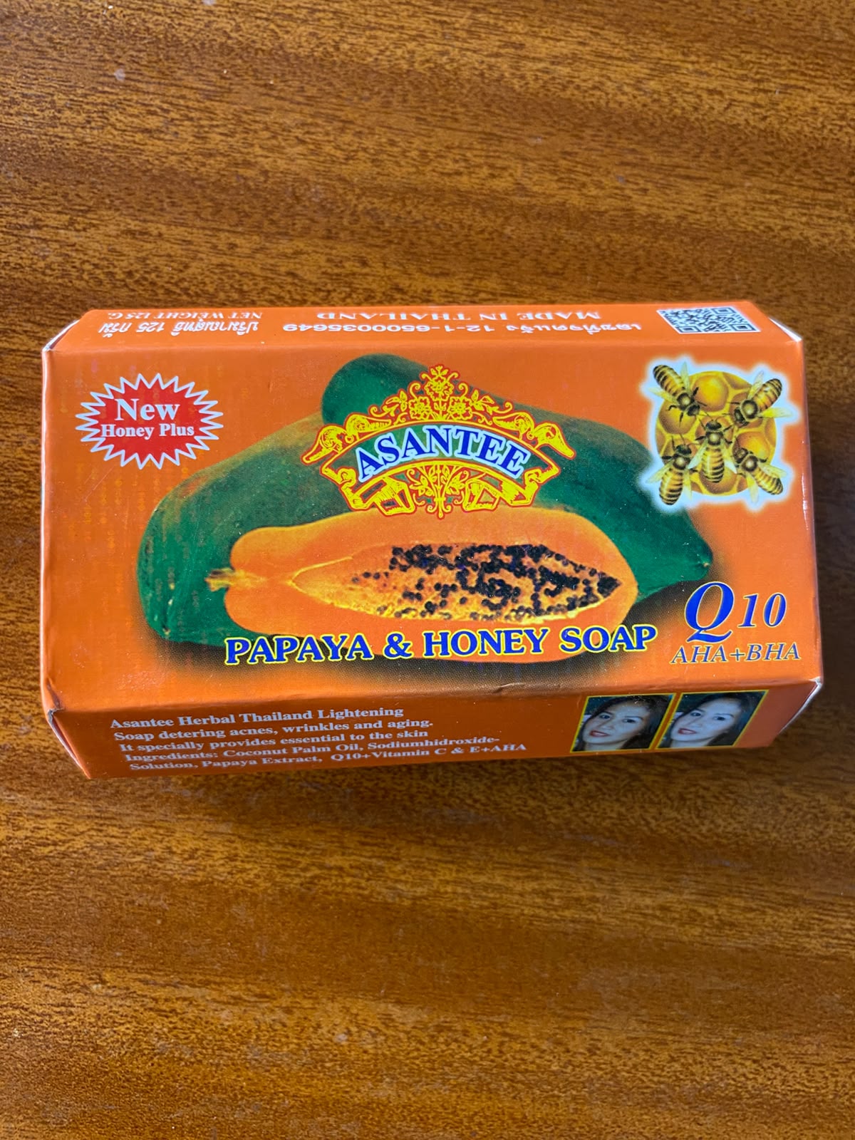 Asantee Papaya & Honey Soap 125g (100% Original)